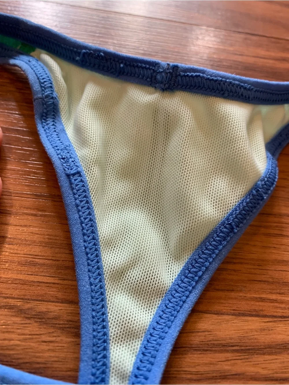 Brooks Women's Teal and Blue Racerback Swim Top Sports Bra | S